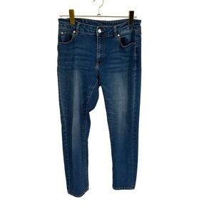 Tahari Women Skinny Ankle Jeans Blue Denim Size 10/30